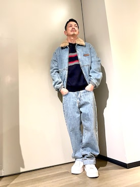 「アイテム（デニムパンツ）」を使った、TOI-Tさん（メンズ・170cm）の秋コーディネート