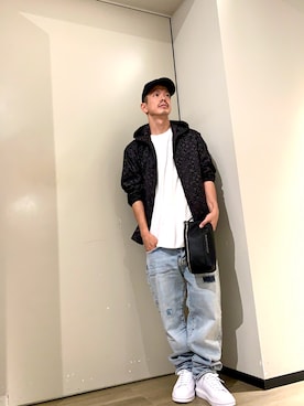 「ARMANI EXCHANGE（アルマーニエクスチェンジ）のアイテム」を使った、TOI-Tさん（メンズ・170cm）の夏コーディネート