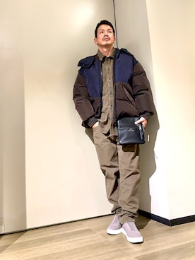 「アイテム（バッグ）」を使った、TOI-Tさん（メンズ・170cm）の秋コーディネート