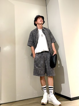 「バケットハット」｜TOI-Tさん（メンズ・170cm）の夏コーディネート