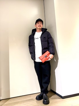 「アイテム（キャップ）」を使った、TOI-Tさん（メンズ・170cm）の冬コーディネート