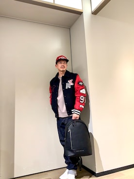 「アイテム（帽子）」を使った、TOI-Tさん（メンズ・170cm）の冬コーディネート