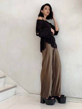 永田悠莉さん(レディース・160cm)の春コーディネート
