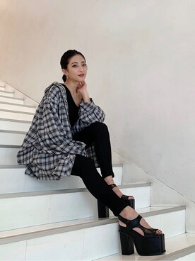 永田悠莉さん（レディース・160cm）の夏コーディネート