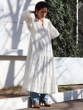 入船千里さん（レディース・160cm）の冬コーディネート