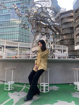 「#春服」｜小池李花子さん（レディース・159cm）の冬コーディネート