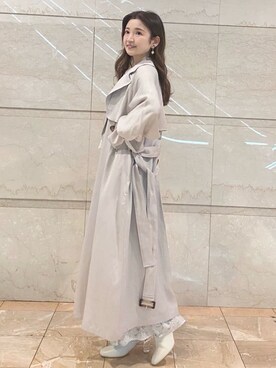 「アイテム（その他アウター、ピンク系）」を使った、nayuuさん（レディース・150cm）の冬コーディネート