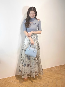 「MERCURYDUO（マーキュリーデュオ）のアイテム（ボストンバッグ）」を使った、nayuuさん（レディース・150cm）の春コーディネート