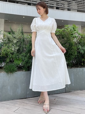 「RESEXXY（リゼクシー）のアイテム（デニムジャケット）」を使った、moekaさん（レディース・162cm）の春コーディネート