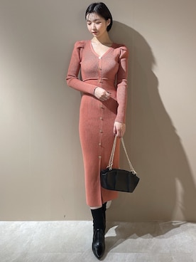 「RESEXXY（リゼクシー）のアイテム（その他シューズ）」を使った、moekaさん（レディース・162cm）の秋コーディネート