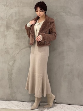 moekaさん（レディース・162cm）の冬コーディネート