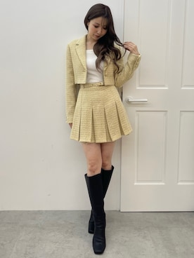 「RESEXXY（リゼクシー）のアイテム（Tシャツ/カットソー）」を使った、moekaさん（レディース・162cm）の秋コーディネート