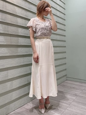 「RESEXXY（リゼクシー）のアイテム（ベルト）」を使った、moekaさん（レディース・162cm）の夏コーディネート