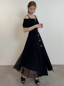 オフショルプリーツワンピース｜リゼクシー（RESEXXY）公式通販