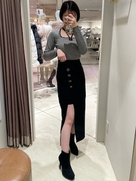 moekaさん（レディース・162cm）の冬コーディネート