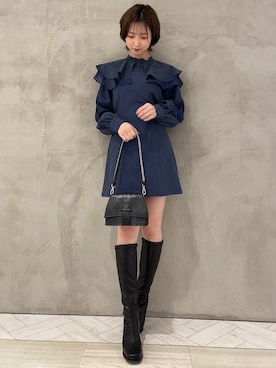 moekaさん（レディース・162cm）の冬コーディネート