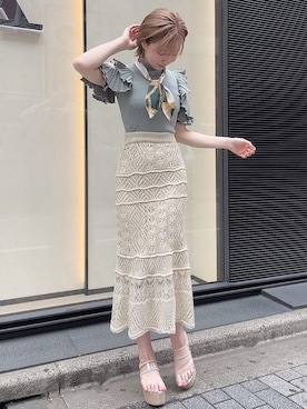 moekaさん（レディース・162cm）の春コーディネート