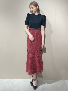 「RESEXXY（リゼクシー）のアイテム（Tシャツ/カットソー）」を使った、moekaさん（レディース・162cm）の夏コーディネート