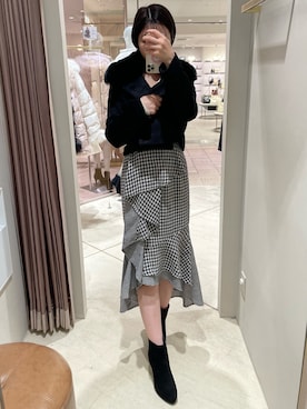 「RESEXXY（リゼクシー）のアイテム（その他アウター）」を使った、moekaさん（レディース・162cm）の秋コーディネート