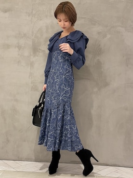 「RESEXXY（リゼクシー）のフェイクスエードショートブーツ（ブーツ）」を使った、moekaさん（レディース・162cm）の秋コーディネート