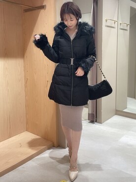 「RESEXXY（リゼクシー）のキルティングチェーンバッグ（ショルダーバッグ）」を使った、moekaさん（レディース・162cm）の秋コーディネート