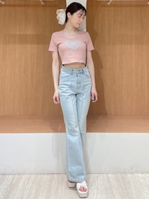 ラインストーンデニムパンツ｜リゼクシー（RESEXXY）公式通販｜RUNWAY