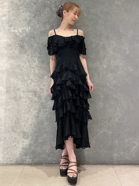 「RESEXXY（リゼクシー）のアイテム（ワンピース）」を使った、moekaさん（レディース・162cm）の夏コーディネート