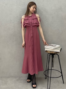 ラッフルマーメイドシャツワンピース｜リゼクシー（RESEXXY