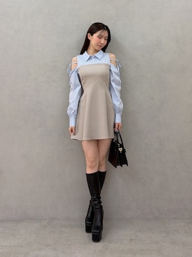 moekaさん（レディース・162cm）の秋コーディネート