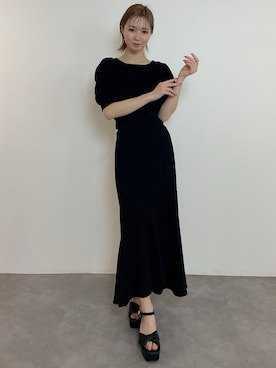 「RESEXXY（リゼクシー）のアイテム（Tシャツ/カットソー）」を使った、moekaさん（レディース・162cm）の春コーディネート