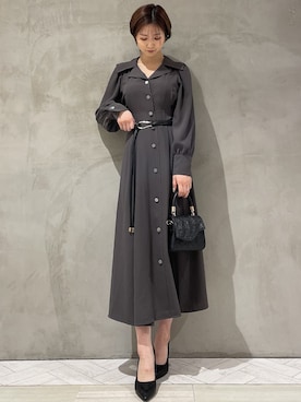 「RESEXXY（リゼクシー）のアイテム（ベルト）」を使った、moekaさん（レディース・162cm）の冬コーディネート