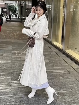 moekaさん（レディース・162cm）の冬コーディネート