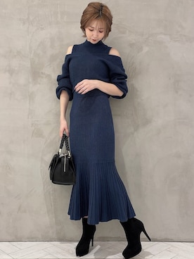 「RESEXXY（リゼクシー）のフェイクスエードショートブーツ（ブーツ）」を使った、moekaさん（レディース・162cm）の秋コーディネート