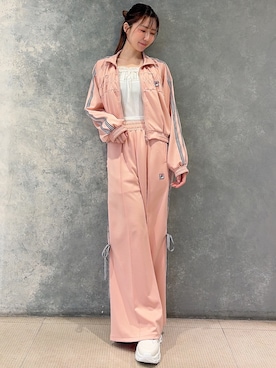 「FILA（フィラ）のアイテム」を使った、moekaさん（レディース・162cm）の冬コーディネート