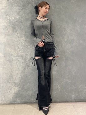 「アイテム（バレッタ/ヘアクリップ）」を使った、moekaさん（レディース・162cm）の秋コーディネート