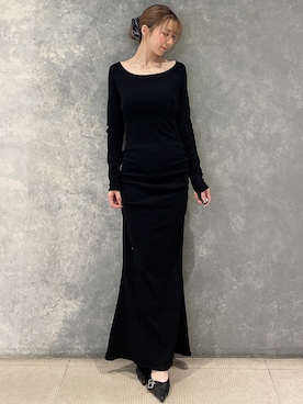 「アイテム（シュシュ）」を使った、moekaさん（レディース・162cm）の秋コーディネート