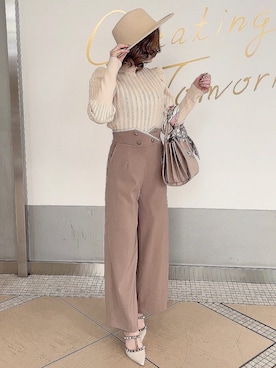 「RESEXXY（リゼクシー）のスタッズピンヒールパンプス（パンプス）」を使った、moekaさん（レディース・162cm）の冬コーディネート