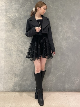 「RESEXXY（リゼクシー）のアイテム（その他アウター）」を使った、moekaさん（レディース・162cm）の秋コーディネート