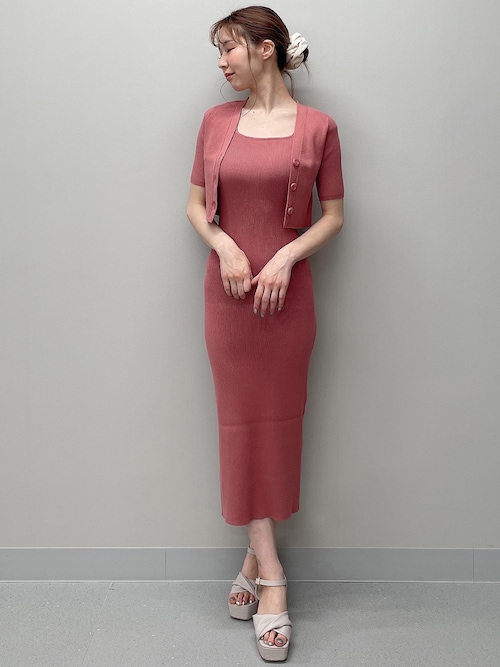 RESEXXY（リゼクシー） ワンピース バックオープンニットワンピース