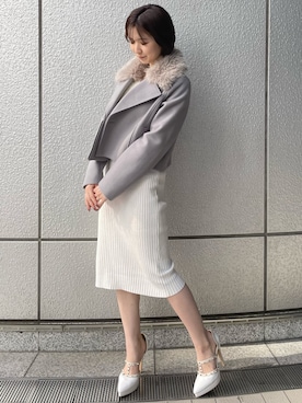 「RESEXXY（リゼクシー）のアイテム（その他アウター）」を使った、moekaさん（レディース・162cm）の秋コーディネート