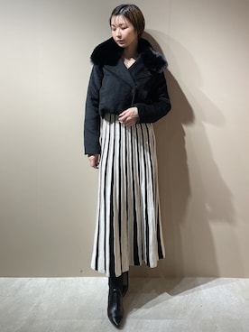 「RESEXXY（リゼクシー）のアイテム（その他アウター）」を使った、moekaさん（レディース・162cm）の秋コーディネート