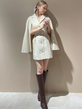「RESEXXY（リゼクシー）のアイテム（その他アウター）」を使った、moekaさん（レディース・162cm）の秋コーディネート