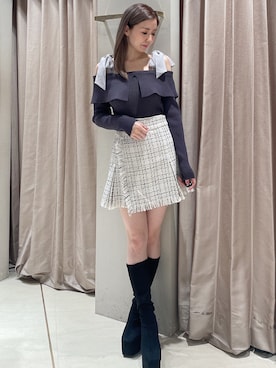 「RESEXXY（リゼクシー）のアイテム」を使った、moekaさん（レディース・162cm）の秋コーディネート