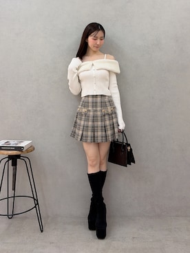 「RESEXXY（リゼクシー）のアイテム（ハンドバッグ）」を使った、moekaさん（レディース・162cm）の秋コーディネート