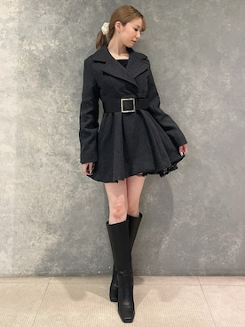「RESEXXY（リゼクシー）のアイテム（その他アウター）」を使った、moekaさん（レディース・162cm）の秋コーディネート