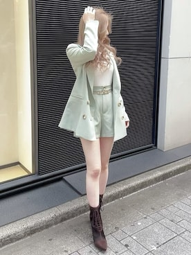 「RESEXXY（リゼクシー）のアイテム（ベルト）」を使った、moekaさん（レディース・162cm）の冬コーディネート