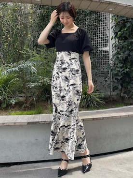 「RESEXXY（リゼクシー）のアイテム（その他シューズ）」を使った、moekaさん（レディース・162cm）の春コーディネート