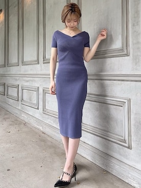 「RESEXXY（リゼクシー）のスタッズピンヒールパンプス（パンプス）」を使った、moekaさん（レディース・162cm）の春コーディネート