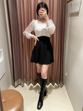 moekaさん（レディース・162cm）の冬コーディネート