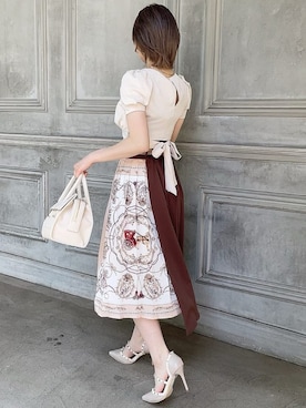 「RESEXXY（リゼクシー）のスタッズピンヒールパンプス（パンプス）」を使った、moekaさん（レディース・162cm）の春コーディネート